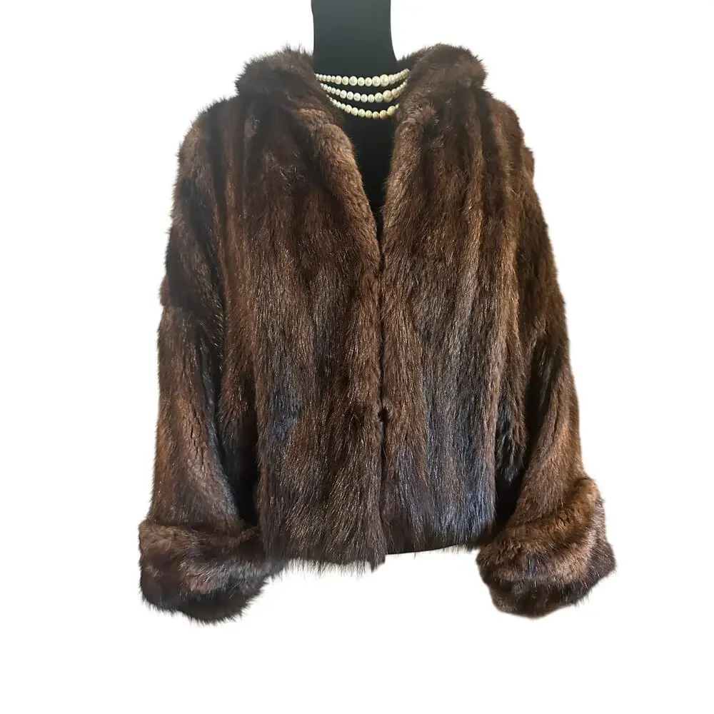 Fur Cape Vintage Wrap Shawl Cuffed Armhole